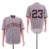 Tigers 23 Kirk Gibson Gray BP Jersey,baseball caps,new era cap wholesale,wholesale hats